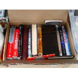 Box containing of novels, biographies and dictionary