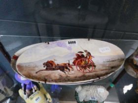 Pair of painted dishes, possibly Sicilian