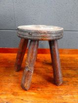 Primitive pine stool