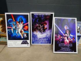 Three Star Wars related posters