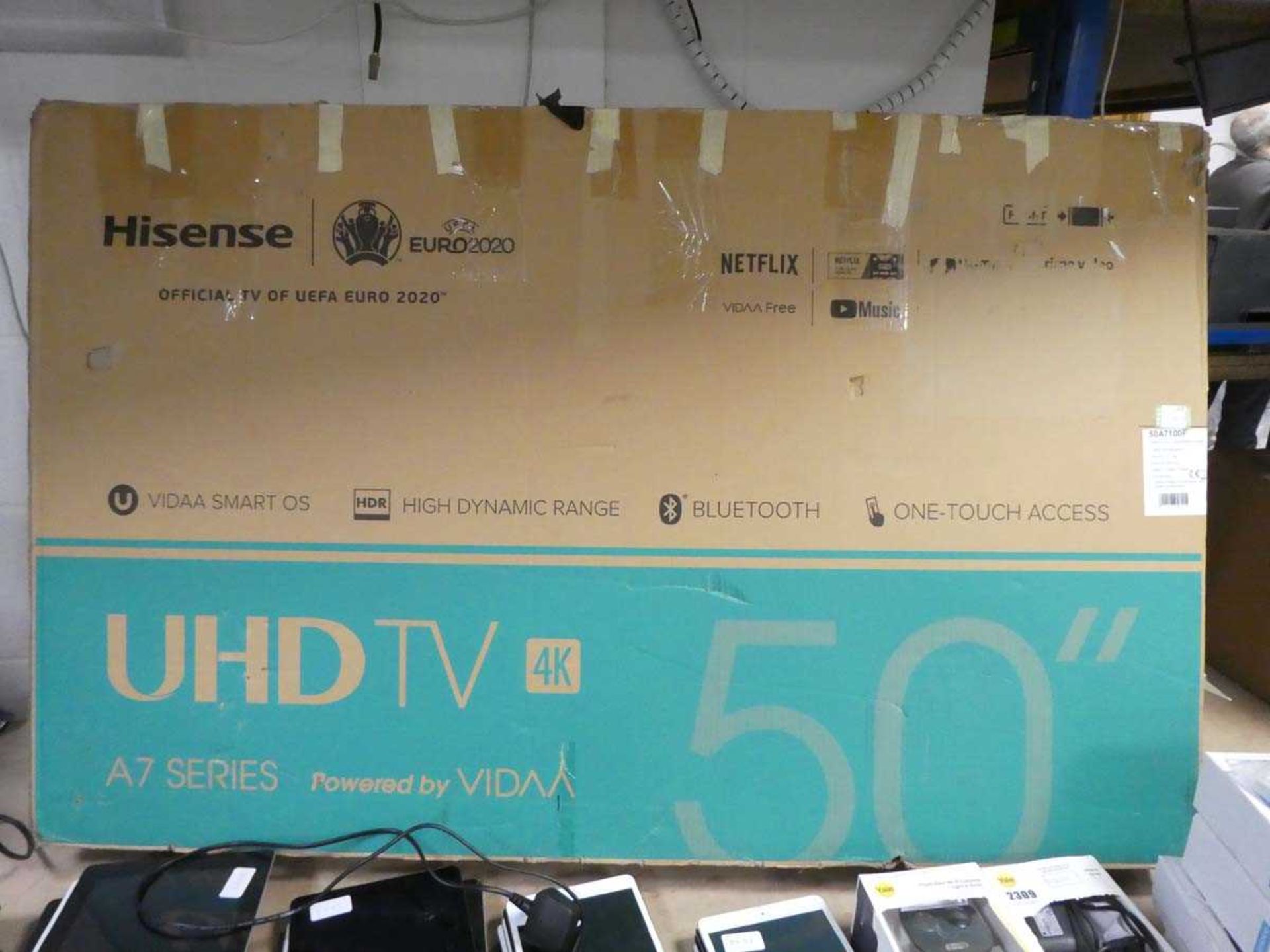 +VAT Hisense UHDTV 50" A7 Series TV 50A7100F As found