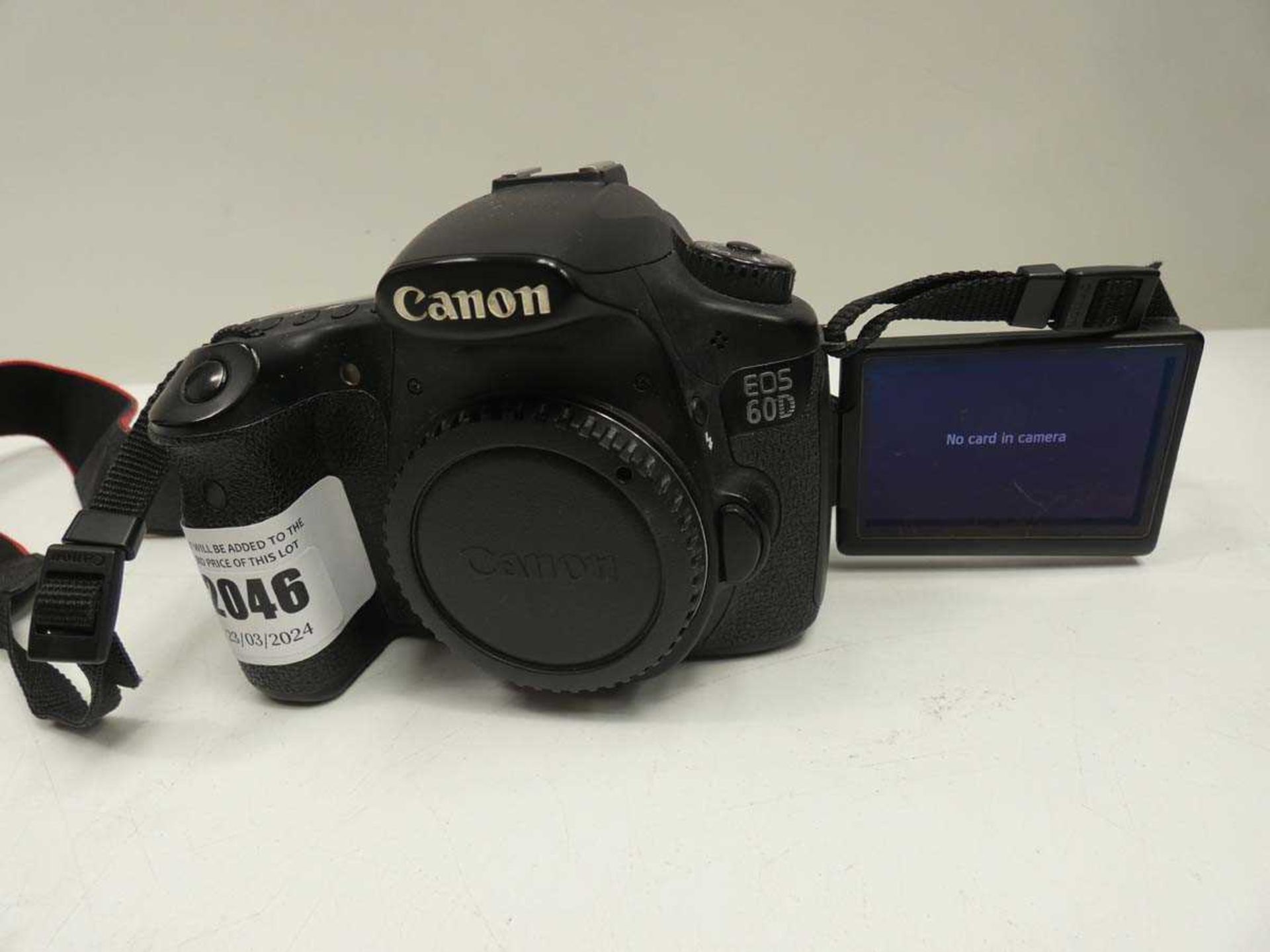+VAT Canon 60D DSLR camera body - Image 2 of 2