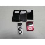 5 various mini iPods