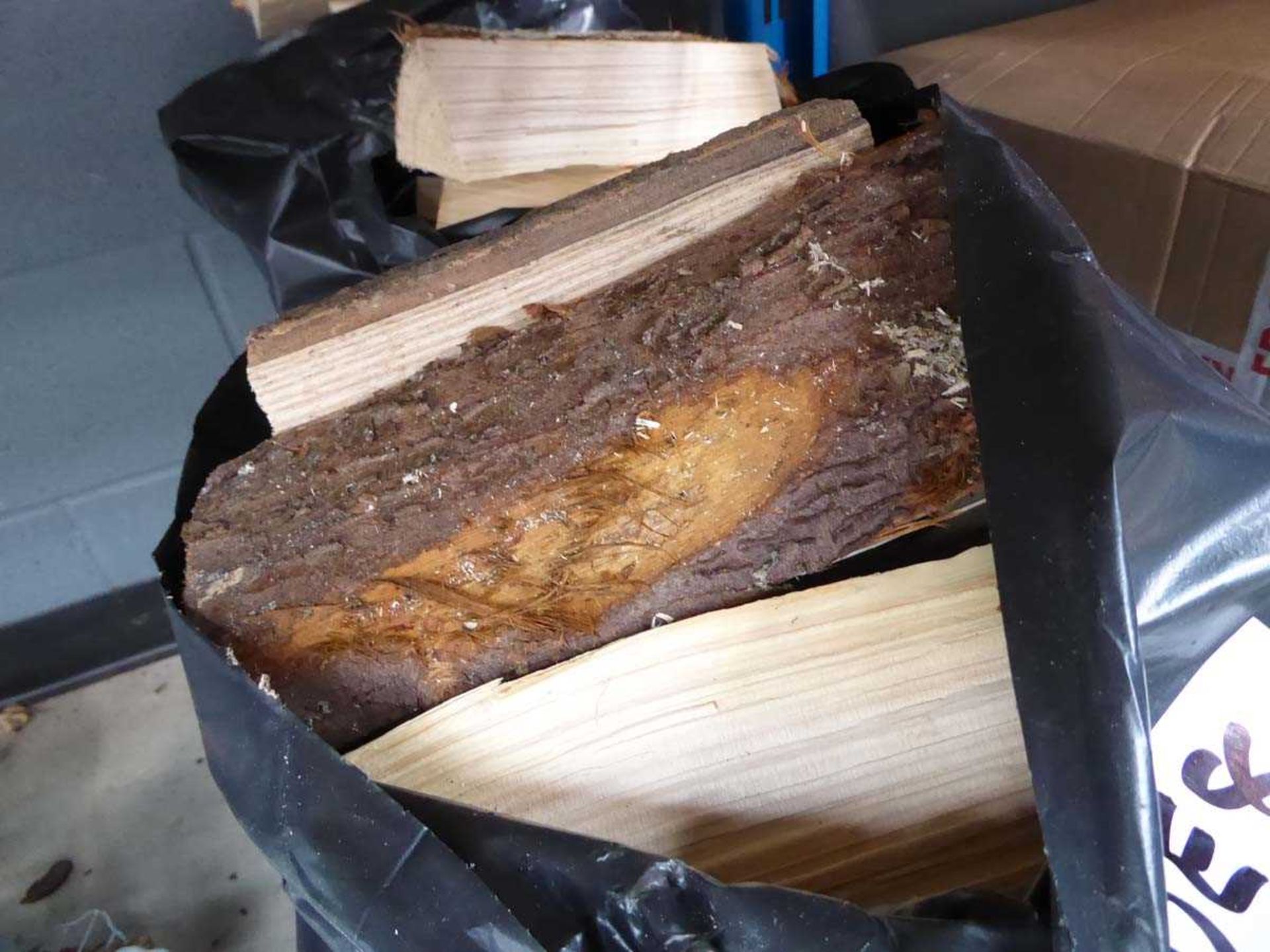 Three bags of cut logs - Image 2 of 2