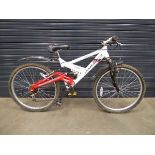 Star Ammaco white full-suspension mountain bike