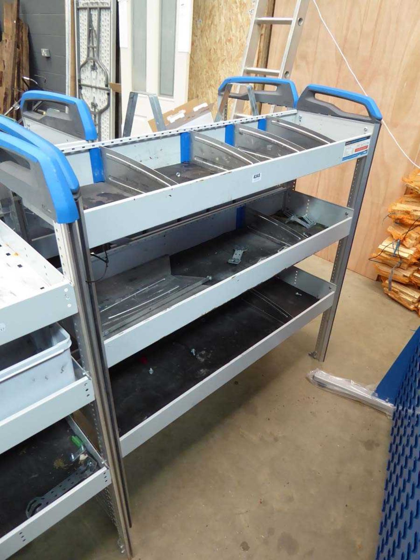 4ft 3-tier van shelving system