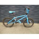 Pale blue Mongoose BMX bike