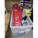 Two boxes of assorted plumbing fixings