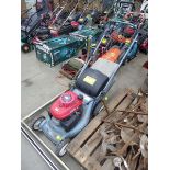 Honda powered rotary lawn mower with box