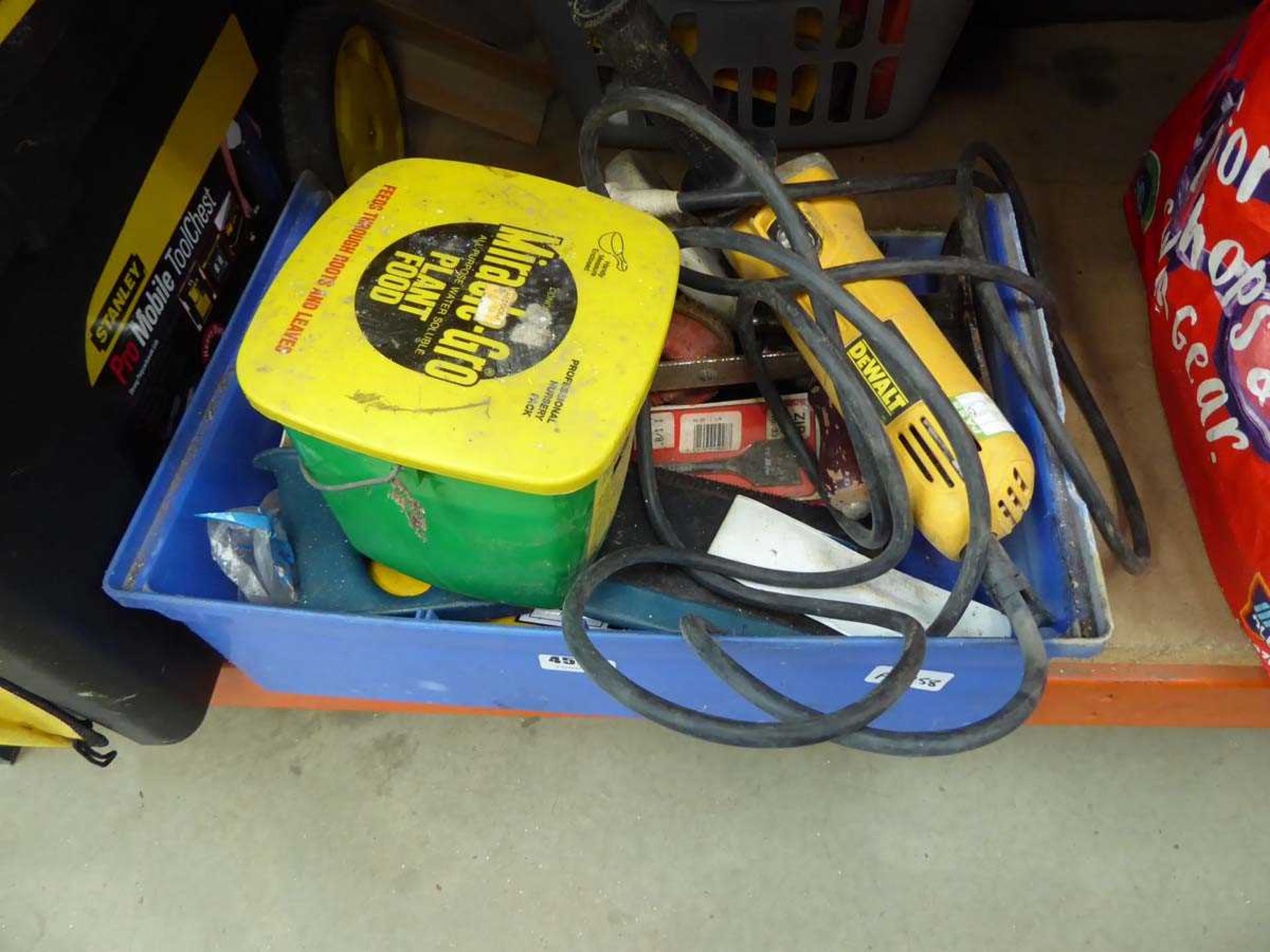 Stanley pro mobile tool chest and crate of assorted tools inc, Dewalt grinder, drill bits etc. - Image 2 of 2