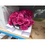 +VAT Two artificial rose balls