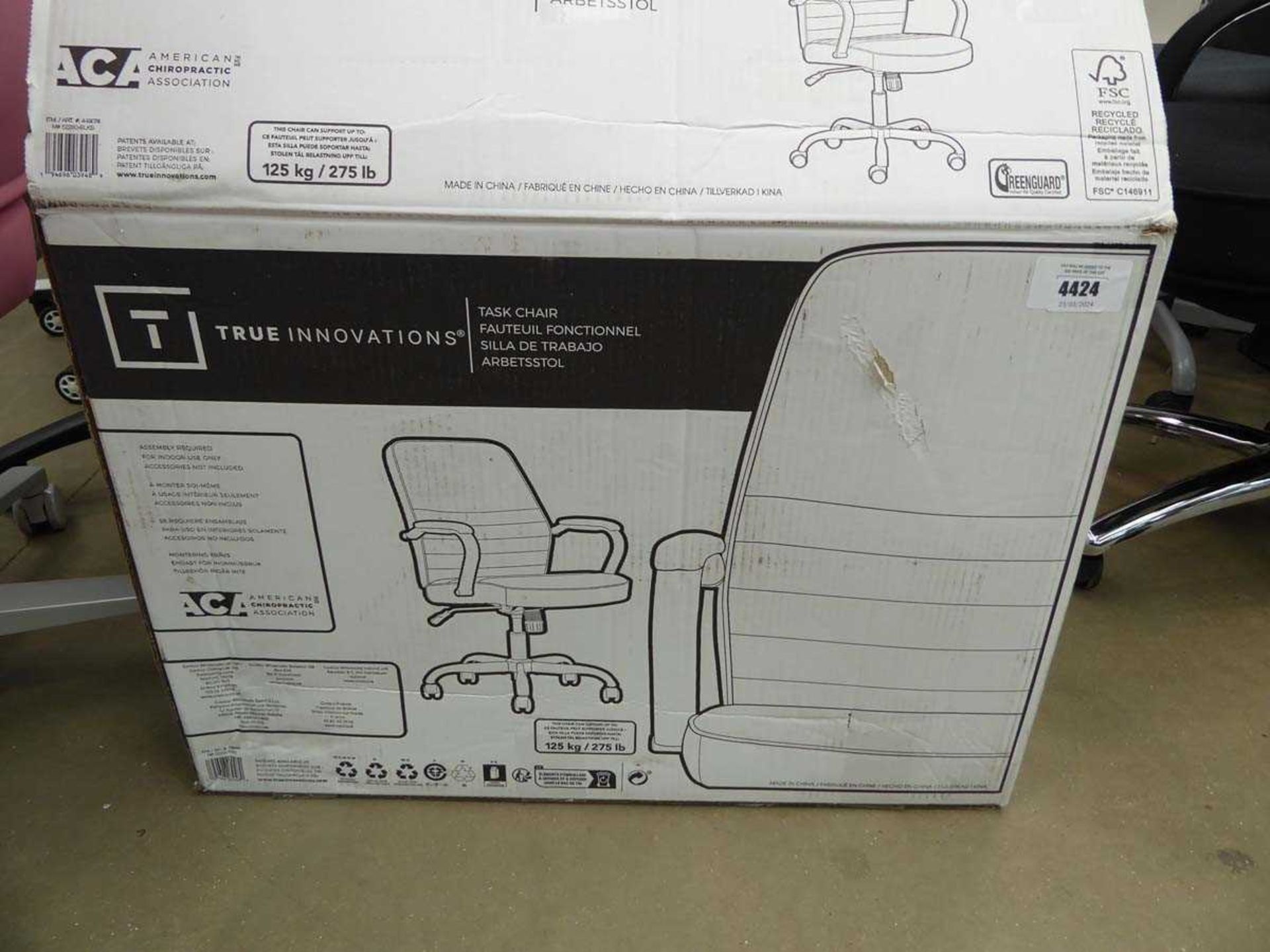 +VAT Boxed True Innovation task chair