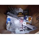 +VAT Box containing, electrical & plumbing accessories, locks, hinges, brackets, fixings and