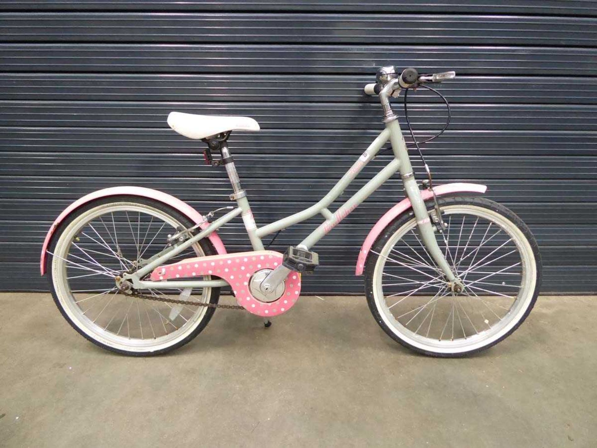 Pink child's bike