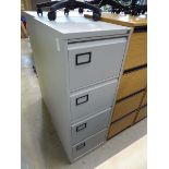 4 drawer office filing cabinet in grey