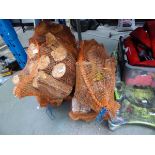 Four bags of logs