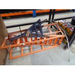 Pair of axle stands and car ramps