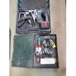+VAT Boxed Metabo 110V SDS drill and a Bosch cordless jigsaw with 1 batter, no charger