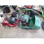 Qualcast Classic petrol 35S cylinder lawnmower with box