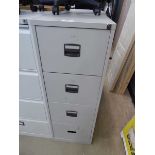 4 drawer office filing cabinet in grey