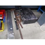 +VAT Bag of drain rods, sledgehammers, G-clamps and toolbox