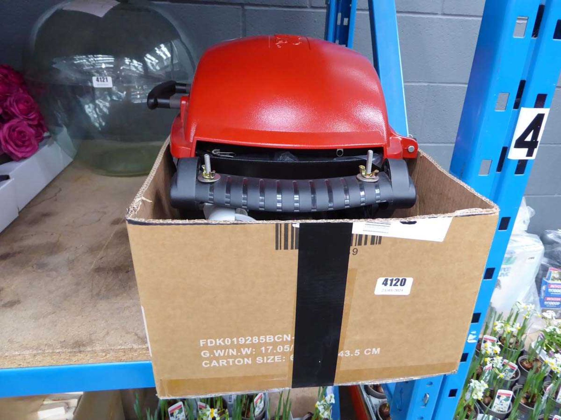 Rubber gas powered BBQ