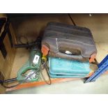 +VAT Makita 110 SDS drill, green 110 drill, and a cased mini-tool