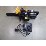Titan cordless 18v chainsaw with battery and charger
