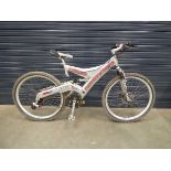 Ammaco chrome effect full suspension mountain bike