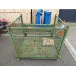 Green steel mesh fortlift pallet