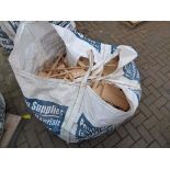 Dumpy bag of pine offcuts