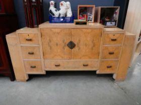 Walnut Art Deco sideboard