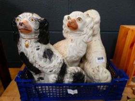 3 x Staffordshire dogs