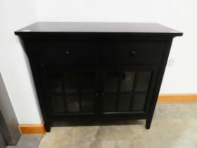 Painted double door sideboard with drawers over