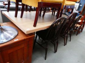 Oak effect dining table