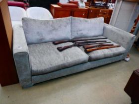 Grey 3-seater sofa