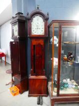 Mahogany long case clock, Paxton St Neots