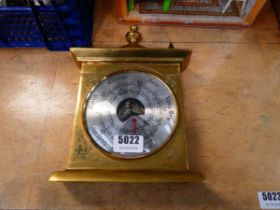 Modern brass barometer