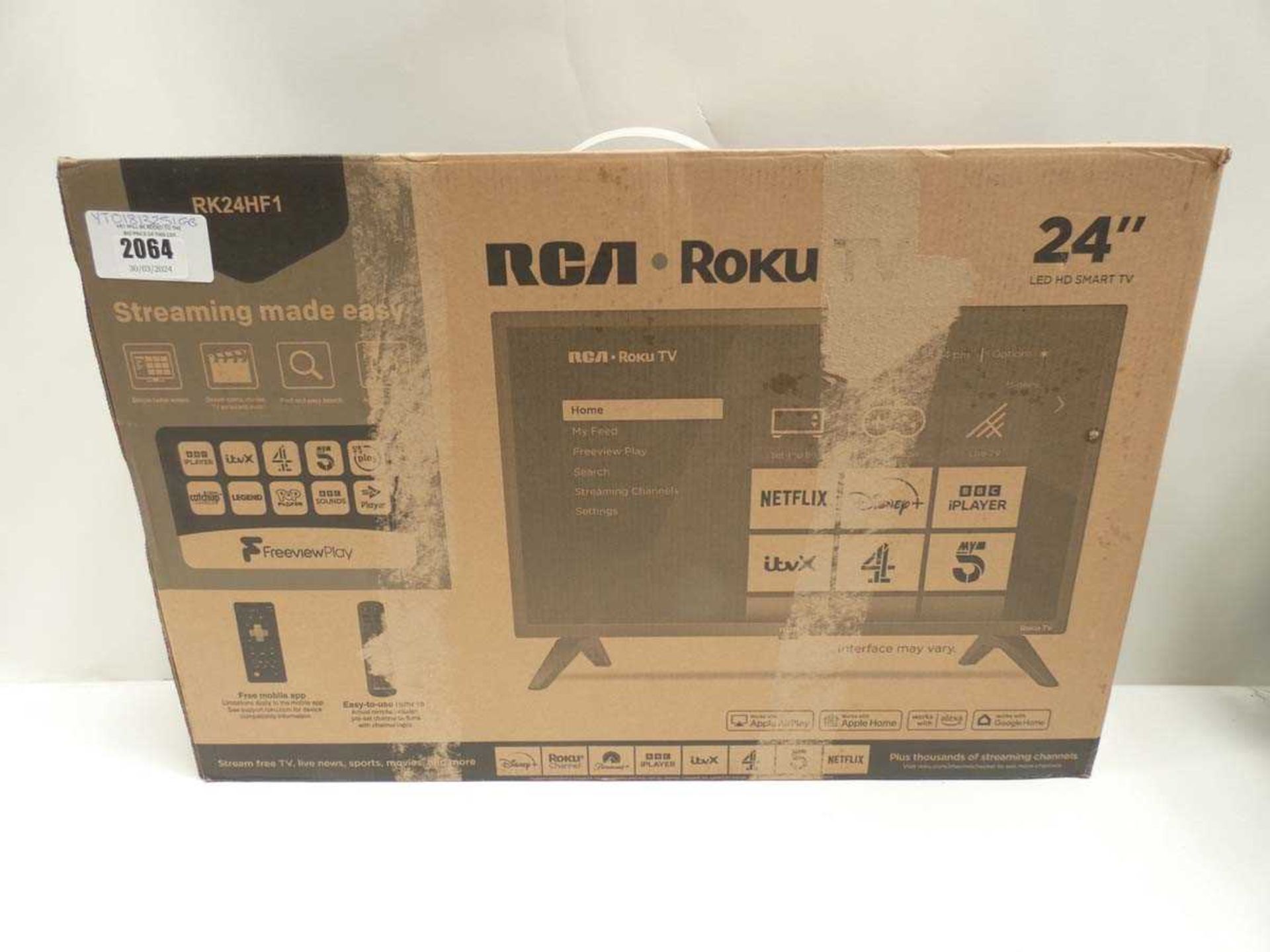 +VAT RCAA Roku TV 24" LED HD Smart TV