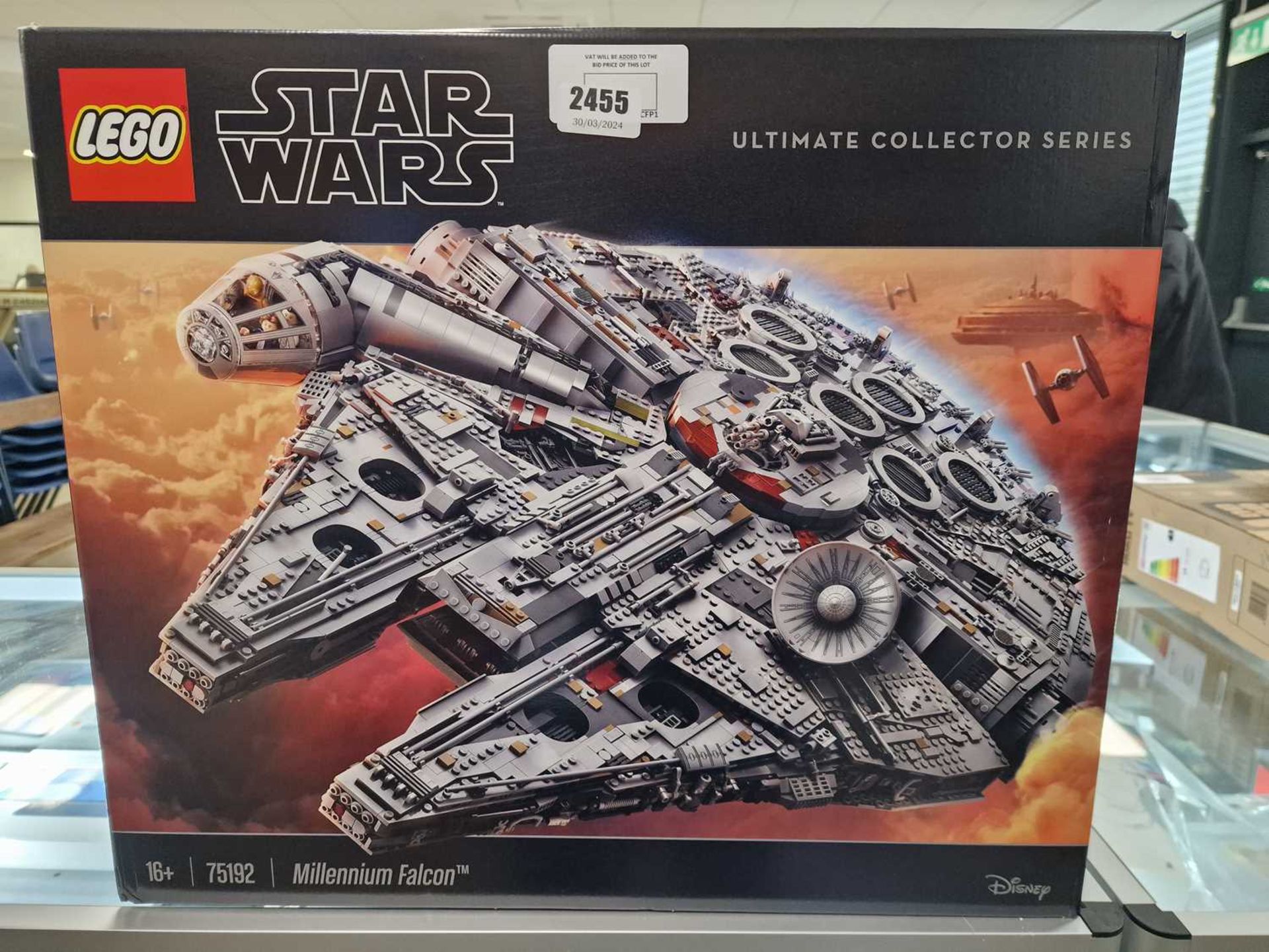 +VAT Lego Star Wars Collector Series Millennium Falcon Model #75192, boxed (sealed)