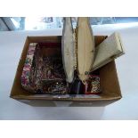 Box containing various jewellery items