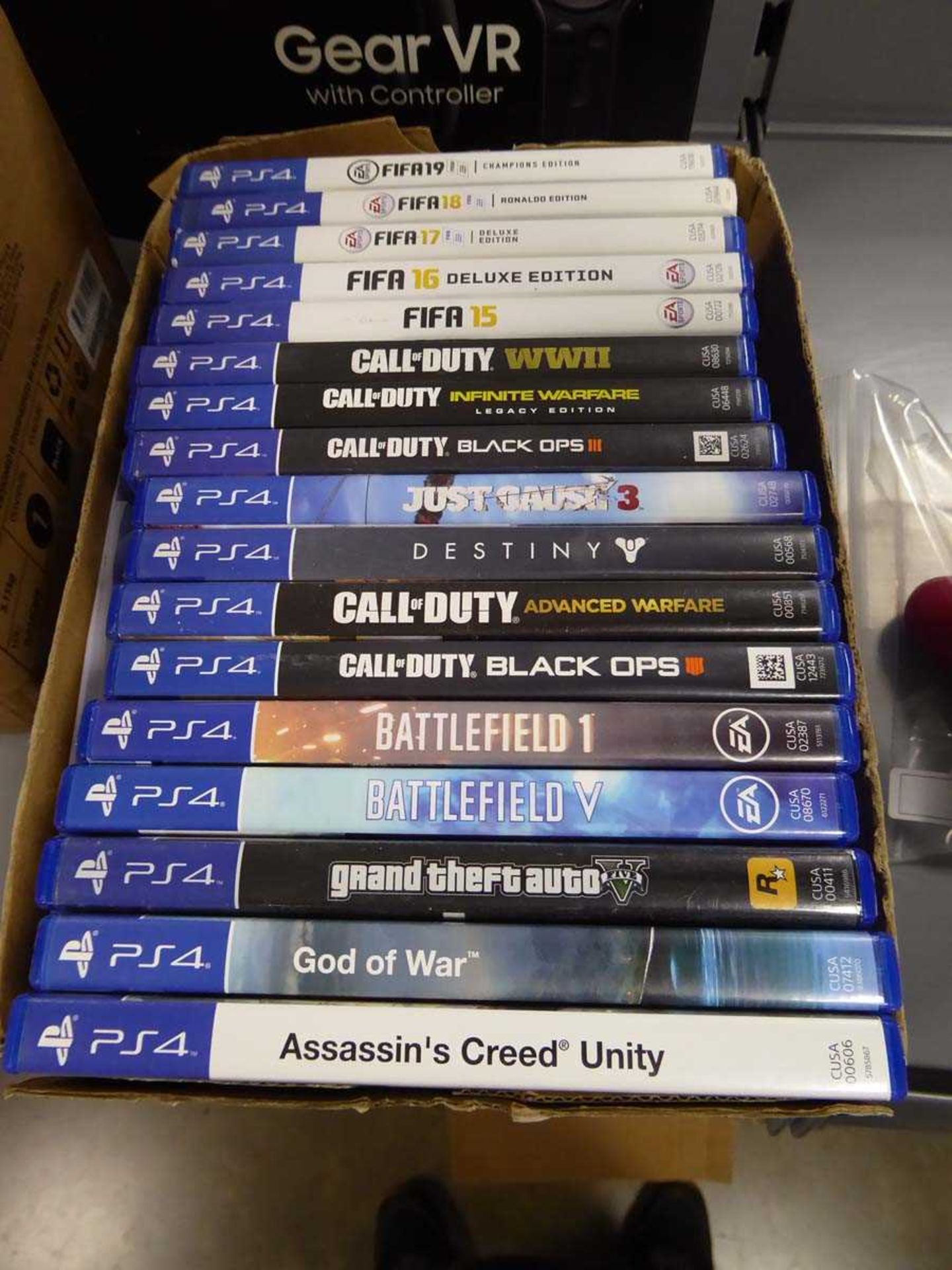 +VAT Box of PS4 games