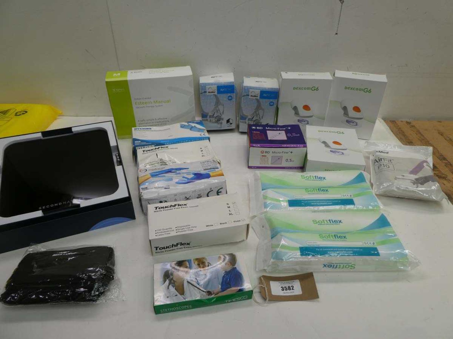 +VAT Second Nature body scales, ResMed nasal masks, Dexcom G6 kits, Esteem Manual vacuum therapy