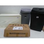 +VAT 2 waste bins, collapsible storage box and electronic pan