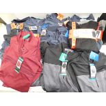 +VAT Approx. 18 men's Pebble Beach dry lux performance fleeces, and 2 Jachs NY 2-piece lounge