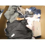 +VAT 1 pallet of mixed used clothing, footwear and bed linen Pallet includes odd footwear