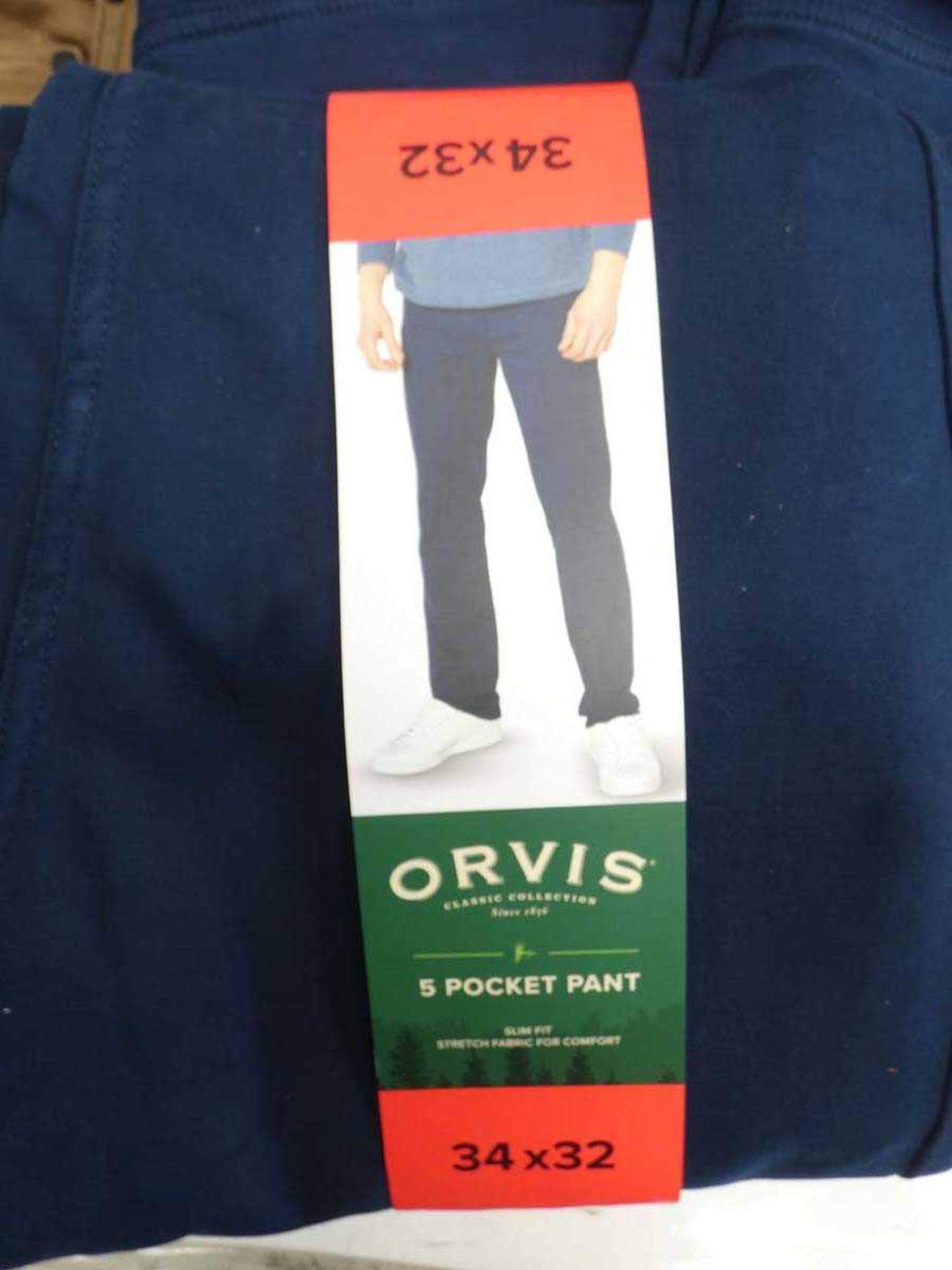 +VAT 14 pairs of men's Orvis 5 pocket trousers in various colours and sizes - Image 2 of 2