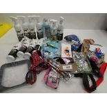 +VAT Pet harnesses, leads, toys, Don't Pee Here spray, Pet hair dissolver etc