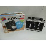 +VAT Tassimo Suny The Quick One coffee maker and Russell Hobbs 4 slice toaster