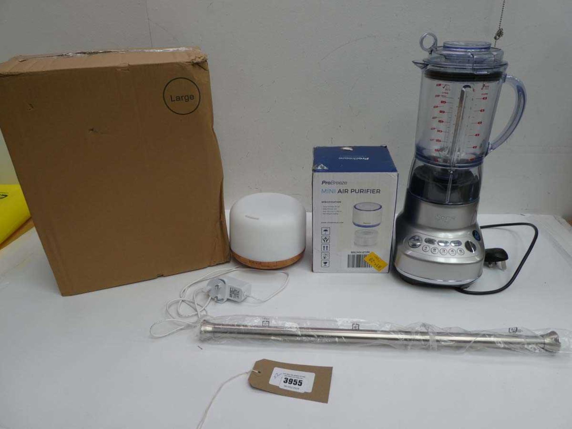 +VAT Sage blender, Mini air purifier, shower rail, cosmetic organizer etc